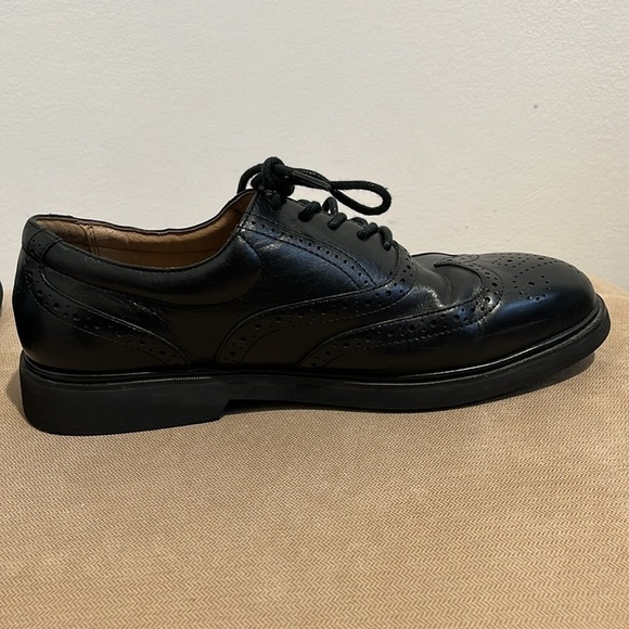 Florsheim Comfort Tech Men's 9 D Dress Shoes Bristow Wing Tip Black Oxfords - Picture 9 of 15